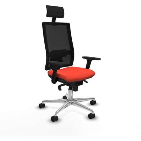 Sedia Ufficio con Poggiatesta Piqueras y Crespo 3D086N1 Arancione scuro