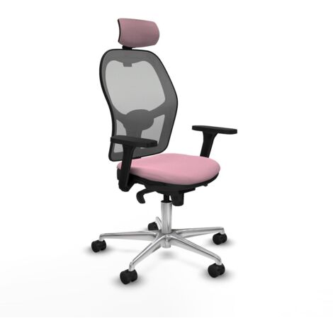 Sedia Ufficio con Poggiatesta Piqueras y Crespo 3D086N2 Rosa