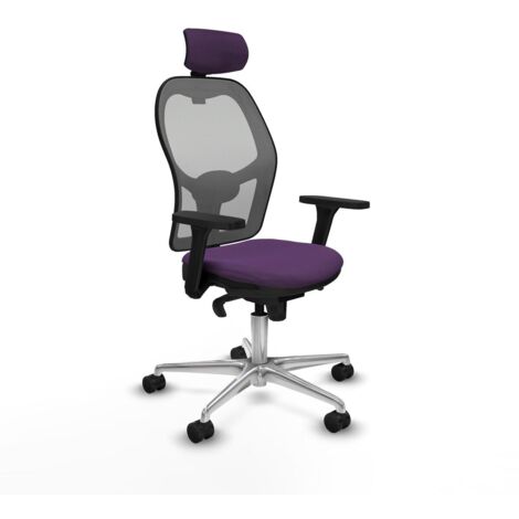 Sedia Ufficio con Poggiatesta Piqueras y Crespo 3D086N2 Viola