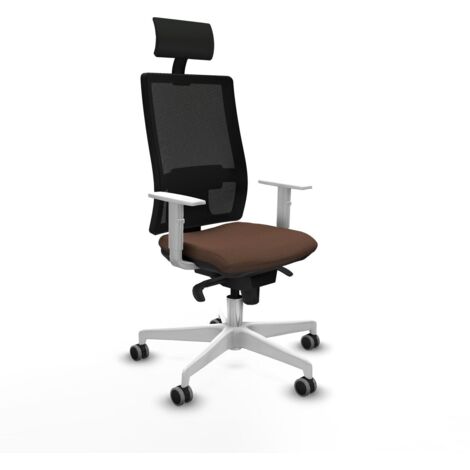 Sedia Ufficio con Poggiatesta Piqueras y Crespo 4B026G1 Marrone scuro