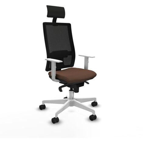 Sedia Ufficio con Poggiatesta Piqueras y Crespo 4B026N1 Marrone scuro