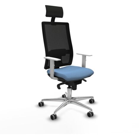 Sedia Ufficio con Poggiatesta Piqueras y Crespo 4B086G1 Blu cielo