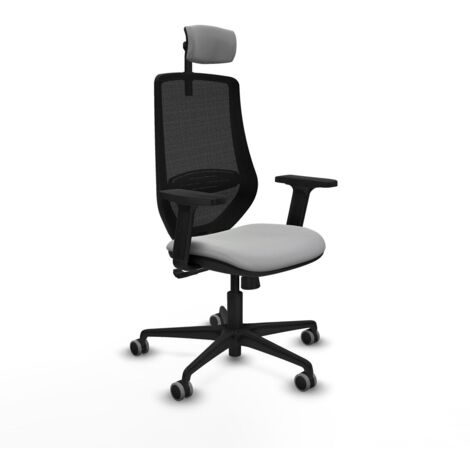 Sedia Ufficio con Poggiatesta Piqueras y Crespo D036G2W Grigio chiaro