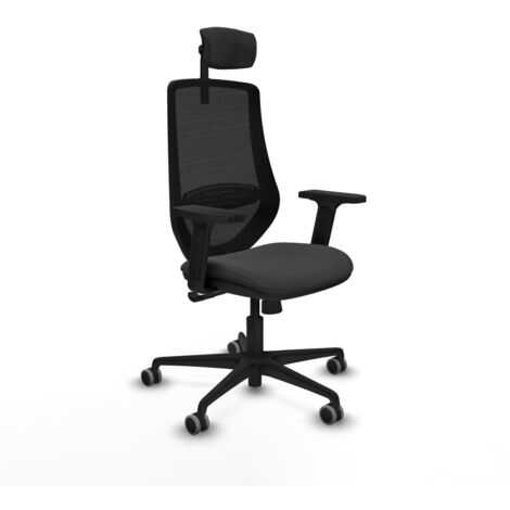 Sedia Ufficio con Poggiatesta Piqueras y Crespo D036G2W Grigio scuro