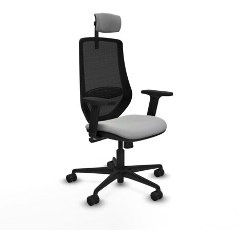 Sedia Ufficio con Poggiatesta Piqueras y Crespo D036N2W Grigio chiaro