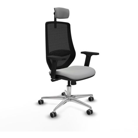 Sedia Ufficio con Poggiatesta Piqueras y Crespo D086G2W Grigio chiaro