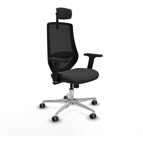 Sedia Ufficio con Poggiatesta Piqueras y Crespo D086G2W Grigio scuro