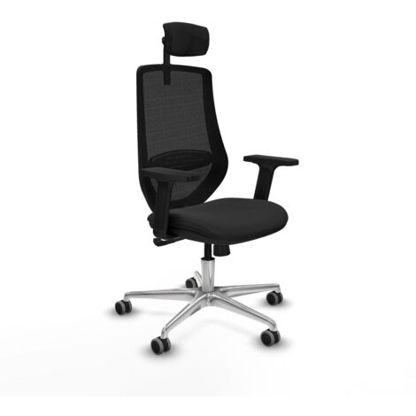 Sedia Ufficio con Poggiatesta Piqueras y Crespo D086G2W Nero