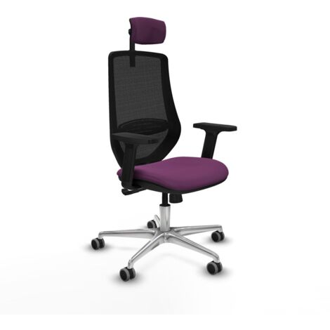 Sedia Ufficio con Poggiatesta Piqueras y Crespo D086G2W Viola