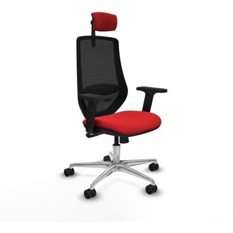 Sedia Ufficio con Poggiatesta Piqueras y Crespo D086N2W Rosso