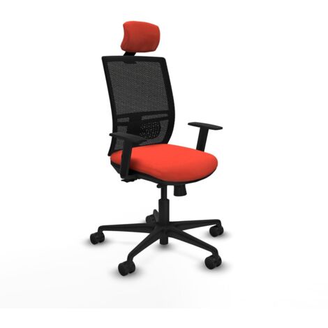 Sedia Ufficio con Poggiatesta Yunquera traslack Piqueras y Crespo 1D036N2 Arancione scuro
