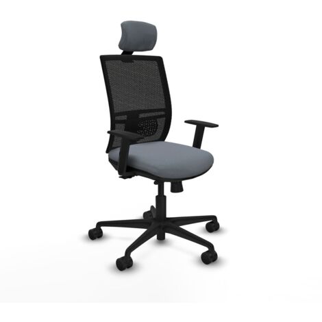 Sedia Ufficio con Poggiatesta Yunquera traslack Piqueras y Crespo 1D036N2 Grigio