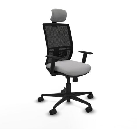 Sedia Ufficio con Poggiatesta Yunquera traslack Piqueras y Crespo 1D036N2 Grigio chiaro