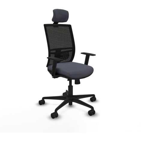 Sedia Ufficio con Poggiatesta Yunquera traslack Piqueras y Crespo 1D036N2 Grigio scuro
