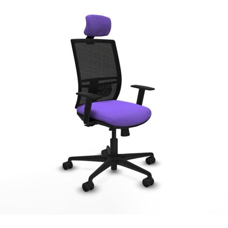 Sedia Ufficio con Poggiatesta Yunquera traslack Piqueras y Crespo 1D036N2 Lilla