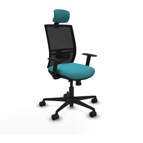 Sedia Ufficio con Poggiatesta Yunquera traslack Piqueras y Crespo 1D036N2 Turchese