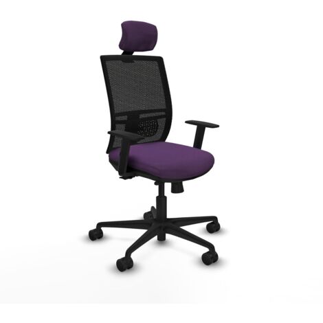 Sedia Ufficio con Poggiatesta Yunquera traslack Piqueras y Crespo 1D036N2 Viola