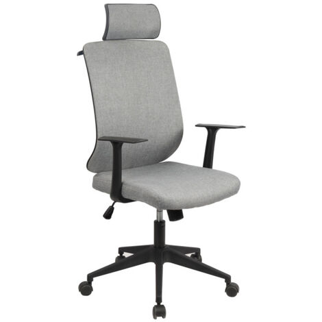 Sedia Ufficio comfort Ecopelle Bianca E Braccioli, 106/115x64x66