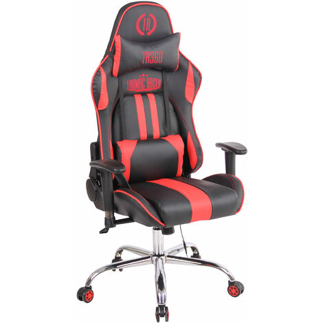 Sedia Ufficio Massaggiante Limit XM In Similpelle nero/rosso