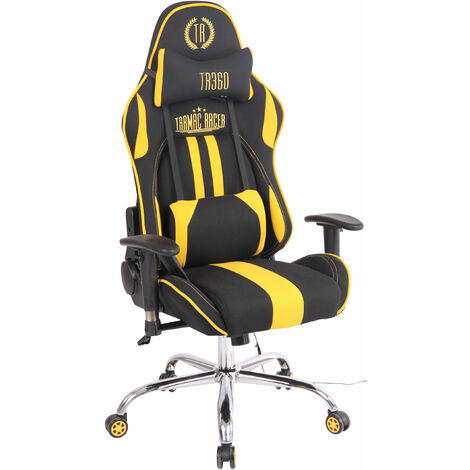 Sedia Ufficio Massaggiante Limit XM In Tessuto Nero/giallo