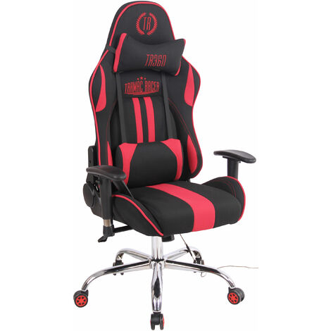 CLP - Sedia Gaming Ufficio Elbing in Similpelle I Poltrona Racing Scrivania  con Braccioli E Rotelle I Poltrona Direzionale Ergonomica Nero / Rosso -  ePrice