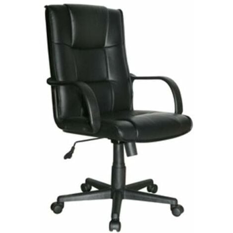 EASYCOMFORT Sedia da Ufficio Presidenziale Ergonomica Basculante e  Imbottita con Altezza e Inclinazione Regolabile, 62 x 76 x 110-119cm