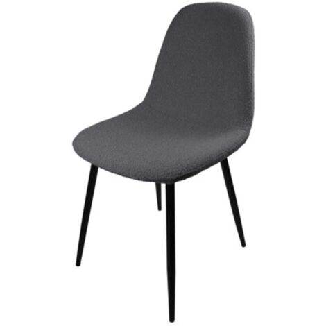 SEDIA VILLA GRIGIO MEDIO TESSUTO BOUCLE