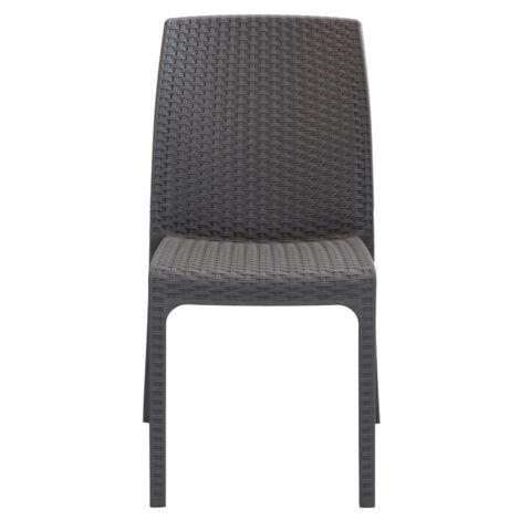 SEDIA VIRGINIA IMPILABILE IN POLYRATTAN TAUPE