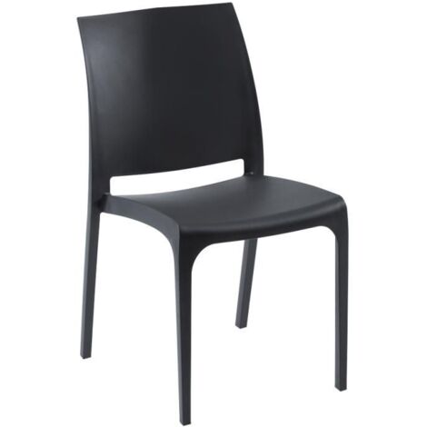 SEDIA VOLGA NERA 54X46XH80CM IMPILABILE