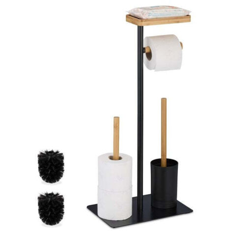 Sedia WC in bambù e ferro