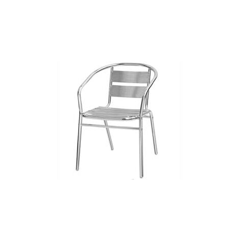 SEDIA WIDE IN ALLUMINIO cm.54x56x74h. VETTE