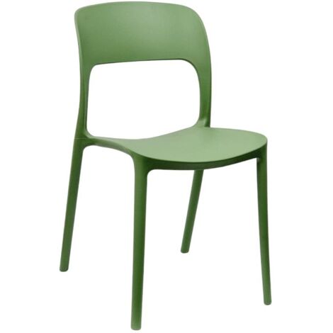 COMPRALO NEW Sedia x6 Rimini Polipropilene Ristorante Bar Verde