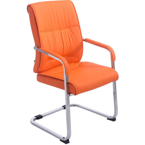 Sedia XL Anubis in similpelle arancione