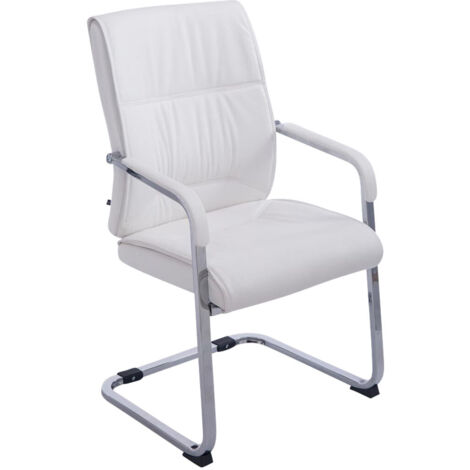 Sedia XL Anubis in similpelle bianco