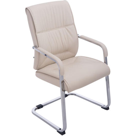 Sedia XL Anubis in similpelle crema