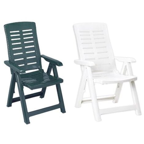 CASAÈ POLTRONA PIEGHEVOLE MULTIPOSIZIONI IN RESINA YUMA VERDE L60xP61xH109 cm