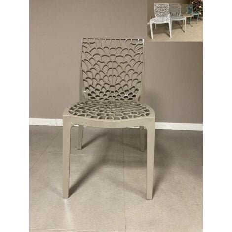 CENTRALE BRICO Sedie Cucina Bar GRUVYER In Polipropilene Impilabili Grand Soleil