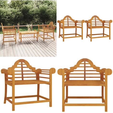 Sedie da Giardino 2 pz 91x62x94 cm in Legno Massello di Teak - Sedie in teak - Sedie da esterno