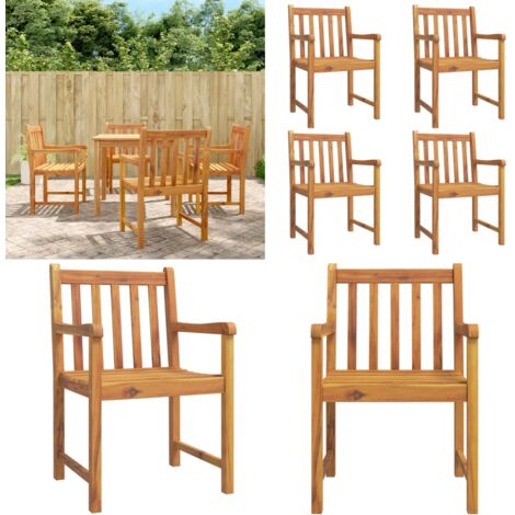 Sedie da Giardino 4 pz 56x55,5x90 cm Legno Massello di Acacia - Sedie da giardino in acacia - Sedie da giardino con schienale