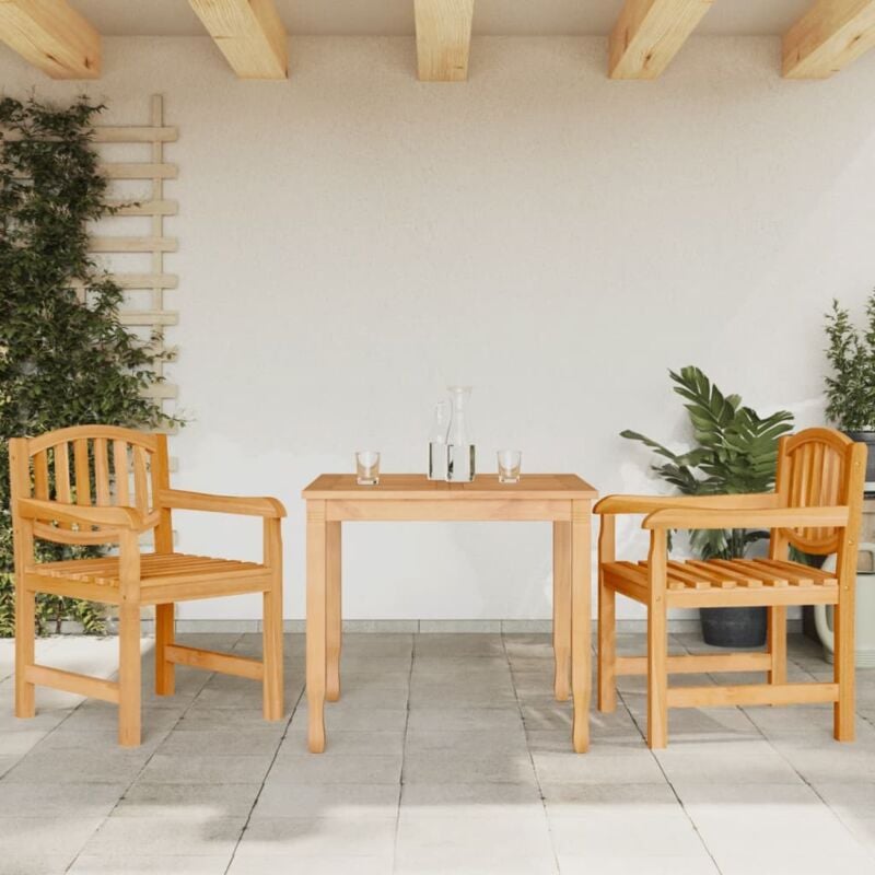 2 pz Sedie da Giardino, Poltrona da Giardino 58x59x88 cm in Legno Massello di Teak vidaXL