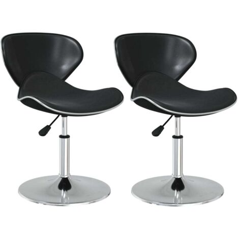 Sedie da Pranzo 2 pz Nere in Similpelle vidaXL 184095