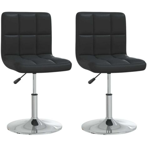 Sedie da Pranzo 2 pz Nere in Similpelle vidaXL 608258