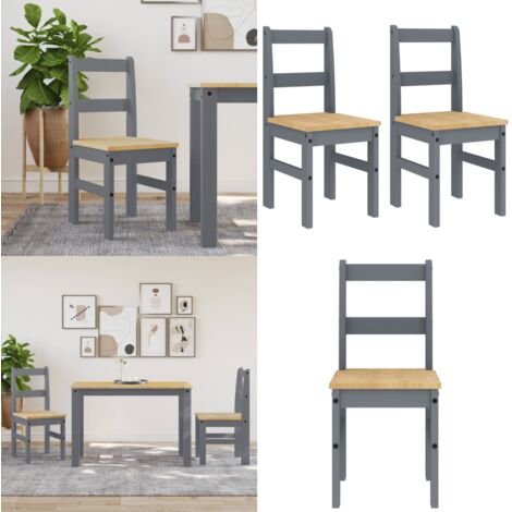 Sedie da Pranzo 2 pz Panama 105x30x45 cm Legno Massello Pino - Sedie da pranzo in pino - Sedie da pranzo in legno massello