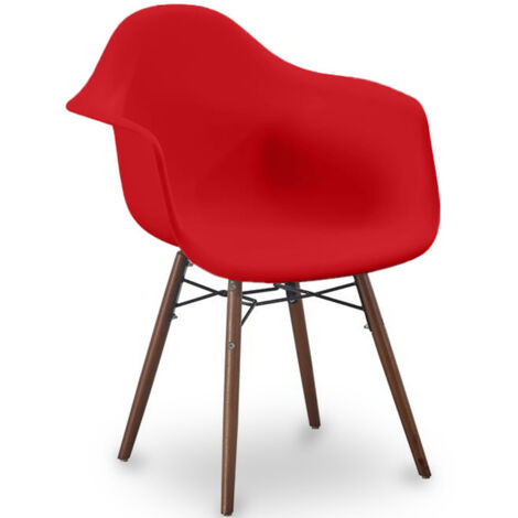 Sedie da Pranzo - Design Scandinavo - Gambe in Legno Scuro - Nordika