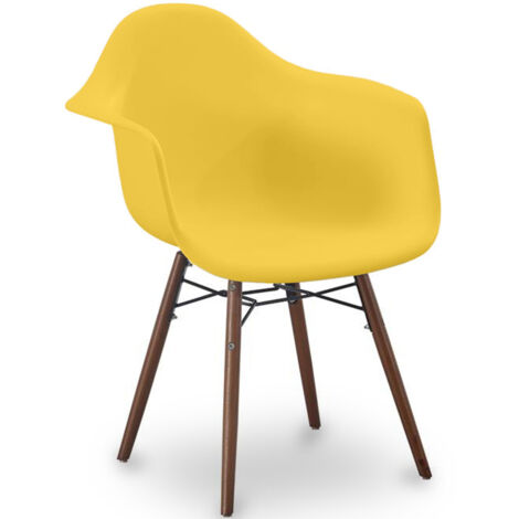 Sedie da Pranzo - Design Scandinavo - Gambe in Legno Scuro - Nordika