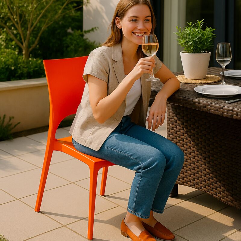 Sedie PARIS Grand Soleil per Cucina Casa Bar Polipropilene Impilabile Sedie PARIS Grand Soleil per Cucina Casa Bar Polipropilene Impilabile