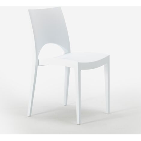 Sedie Paris Grand Soleil per Cucina Casa Bar Polipropilene Impilabile Colore: Bianco