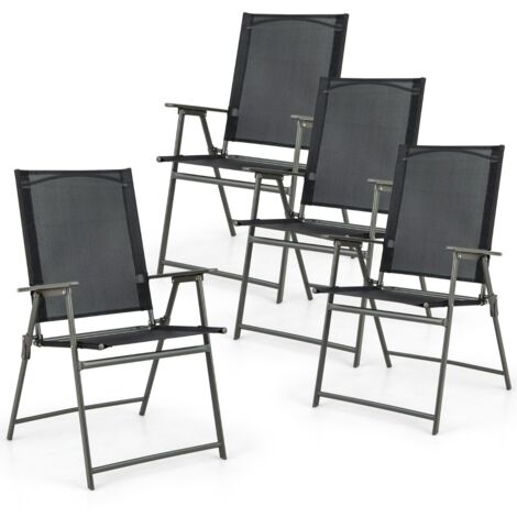 Sedia da Campeggio Pieghevole InnovaGoods Nero