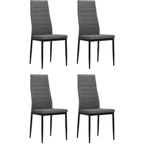 Sedie Sala da Pranzo Set 4 pz in Tessuto Sedie Cucina Design Moderno vari colori set : 4 Pezzii Grigio chiaro