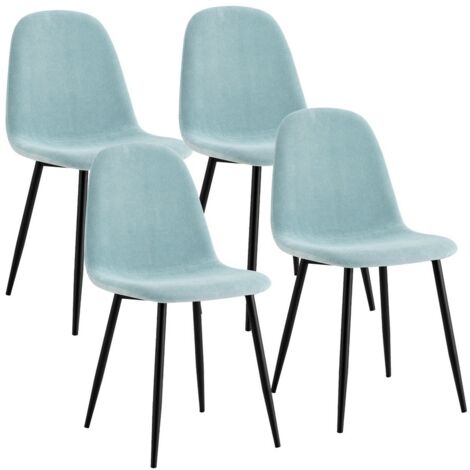 Sedie set da 4 sedie design azzurre - Bella